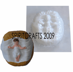 BABY JESUS CANDLE / SOAP MOLD (3.75" x 3.5")