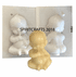 BABY PLASTIC CANDLE MOLD (5.75" HT, 9.5 oz)