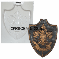 BE PREPARED BOY SCOUT PLASTER CRAFT MOLD (6.5" x 8.75")