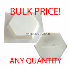 BEESWAX WAX BLOCK MOLD, 1 LB (6" DIA)