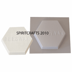 BEESWAX WAX BLOCK MOLD (3.5" DIA, 4 oz)