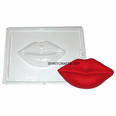 BIG LIPS PLASTER CASTING MOLD, 6" x 3.5"