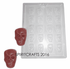 BITE SIZE SKULL CHOCOLATE CANDY MOLD (20 WELL)
