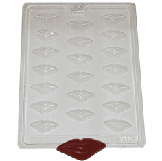 BITE SIZED LIPS CHOCOLATE CANDY MOLD (20 WELL)