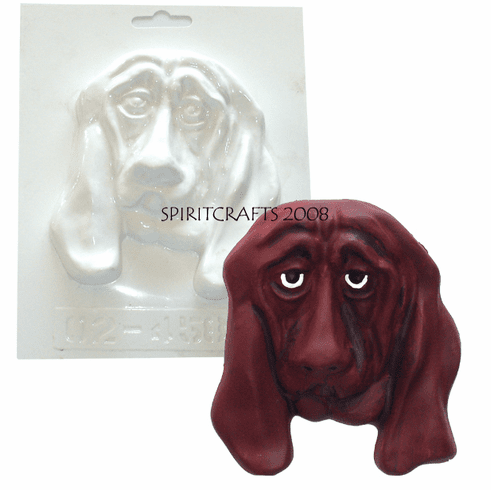 BLOODHOUND PLASTER CASTING MOLD (4.5" x 5")
