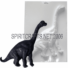 BRONTOSAURUS DINOSAUR PLASTER CRAFT MOLD (13.5" HT)