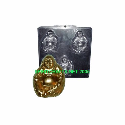 BUDDHA SOAP MAKING MOLD, 3 WELL