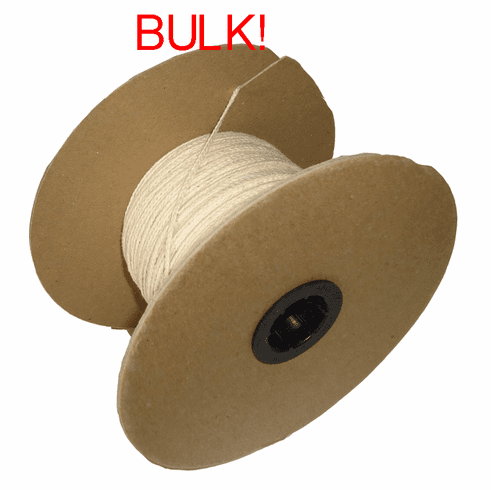 BULK LARGE FLAT BRAID WICK, 8 OZ ROLL (585 FEET)