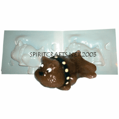 BULLDOG CANDLE <br> MAKING MOLD <br> (5.5" LGTH, 13 oz)