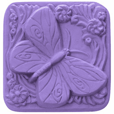 BUTTERFLY BAR SOAP MOLD (3 WELL, 3.75 oz)