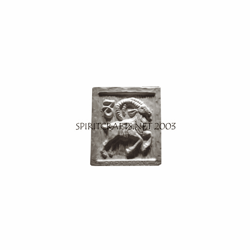 CAPRICORN PLASTER MOLD (4.25" x 4.5")