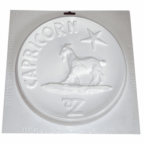 CAPRICORN ZODIAC ROUND PLASTER MOLD (10.25" DIA)