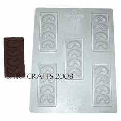 CASHEW CHOCOLATE BARS FOOD MOLD (5 WELL)