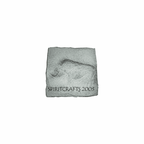 CAVE ART RHINO STEPPING STONE MOLD