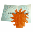 CELESTIAL FACE IN SUN CANDLE MOLD (7", 1 lb 3 oz)