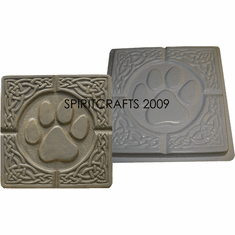 CELTIC PAWPRINT STEPPING STONE MOLD (16" DIA)