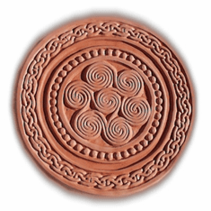 CELTIC ROUND STEPPING STONE MOLD (16" DIA)