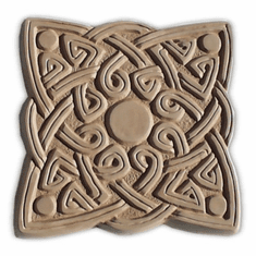 CELTIC SQUARE STEPPING STONE MOLD (15.5" DIA)
