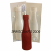 CHAMPAGNE BOTTLE <br>CANDLE MAKING MOLD <br>(7" HT, 8 oz)