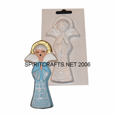 CHOIR ANGEL PRAYING <br> PLASTER MOLD (5" x 2.5")