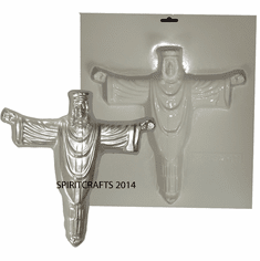 CHRIST THE REDEEMER PLASTER CRAFT MOLD (11" HT)