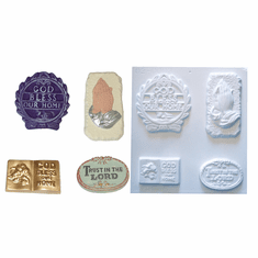 CHRISTIAN PLASTER MOLD, 4 ON 1 (ASST'D SIZES)
