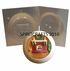 CHRISTMAS BALL <br>FIREPLACE SCENE<br> CANDLE MOLD (5" DIA)