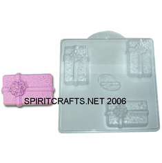 CHRISTMAS GIFT SOAP MAKING MOLD, 3 WELL