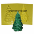 CHRISTMAS PINE TREE<br> CANDLE MOLD<br> (5.75" HT, 11 oz)