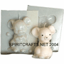 CHURCH MOUSE<BR> CANDLE MOLD<BR> (3.25" HT,  4 oz)