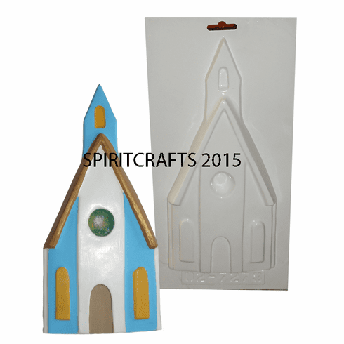 CHURCH PLASTER CRAFT MOLD (10.75" x 5")