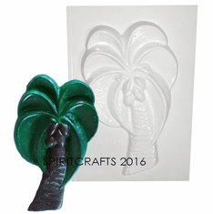 COCONUT PALM TREE PLASTER MOLD (7.5" x 4.5")