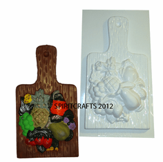 CORNUCOPIA CUTTING BOARD PLASTER MOLD (7.5" x 14")