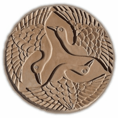 CRANES CONCRETE STEPPING STONE MOLD (16" DIA)