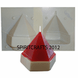 CRYSTAL ON BASE CANDLE MOLD (4.5" HT, 1 lb 1 oz)
