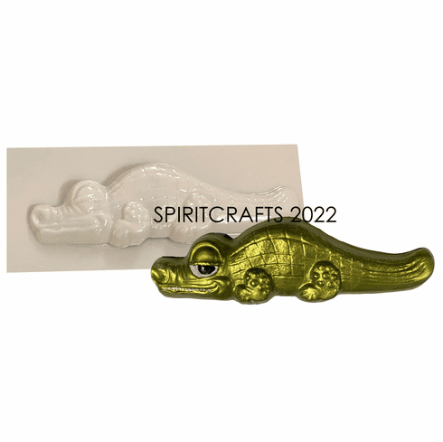CUTE ALLIGATOR OR <br>CROCODILE PLASTER <br>MOLD (9")
