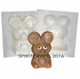 CUTE RAT<BR> CANDLE MAKING MOLD <BR>(5 1/8" HT, 8 oz)