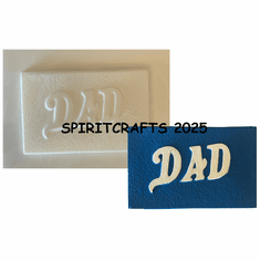 DAD PLAQUE PLASTER <BR> CRAFT MOLD (4" HT)