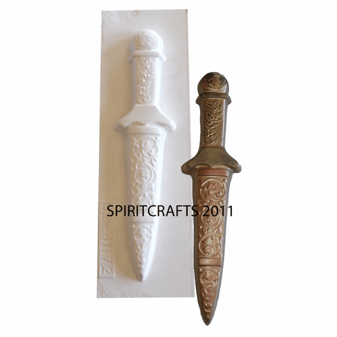 DAGGER PLASTER CASTING MOLD (3" x 12.5")