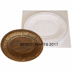 DAILY BREAD PLATE PLASTER MOLD (11.5" x 9")
