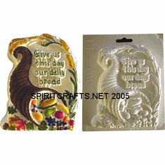 DAILY BREAD SMALL PLASTER MOLD (5" x 5.75")