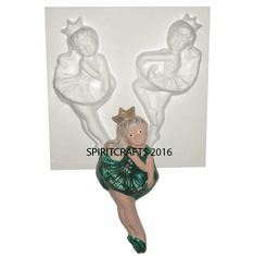 DANCERS PLASTER MOLD, 2 ON 1 (6.75" HT and 7.25" HT)