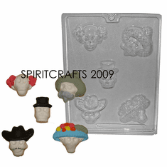 DAY OF THE DEAD CANDY / EMBED MOLD (5 WELL)