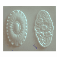 DECORATIVE OVAL<BR> APPLIQUES MOLD<BR> 2 on 1