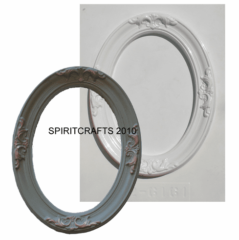 DECORATIVE OVAL FRAME MOLD (7" x 8.5")
