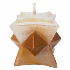 DIAMOND BLOCK PILLAR POLYURETHANE CANDLE MOLD (3 3/8" HT)