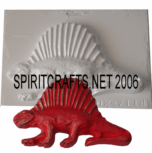 DIMETRODON <BR>DINOSAUR PLASTER<BR> CRAFT MOLD <BR>(10.5" DIA)