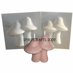 DUAL MAGIC <br>MUSHROOM CANDLE <br> MOLD (4.75" HT, 11 oz)
