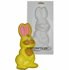 EASTER BUNNY <br> PLASTER MOLD <br>(4.25" x 8.25")