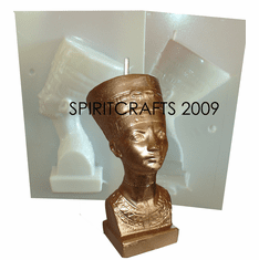 EGYPTIAN QUEEN CANDLE MAKING MOLD (7.5" HT x 2.5")